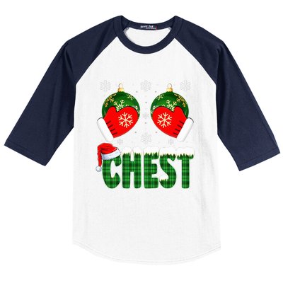 Chestnuts Matching Family Funny Chest Nuts Christmas Couples  Baseball Sleeve Shirt