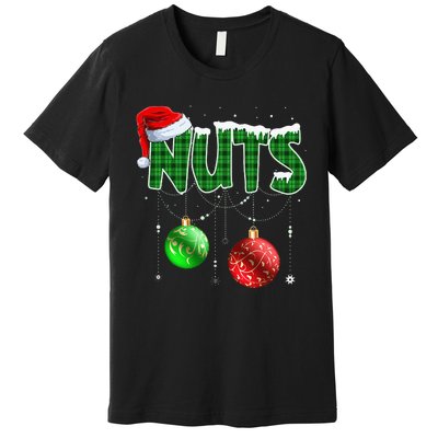 Chestnuts Matching Family Funny Chest Nuts Christmas Couples Premium T-Shirt