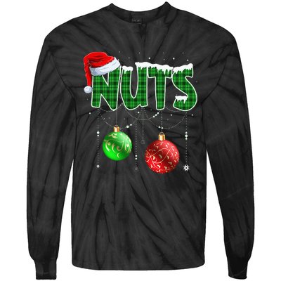 Chestnuts Matching Family Funny Chest Nuts Christmas Couples Tie-Dye Long Sleeve Shirt