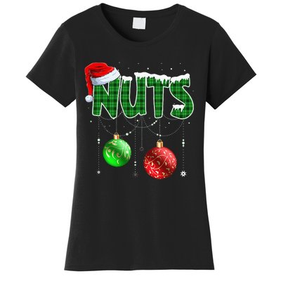 Chestnuts Matching Family Funny Chest Nuts Christmas Couples Women's T-Shirt