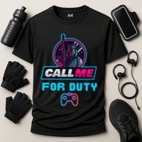 Call Me For Duty, Console Gaming Arcade Winning Mood Performance Shirt