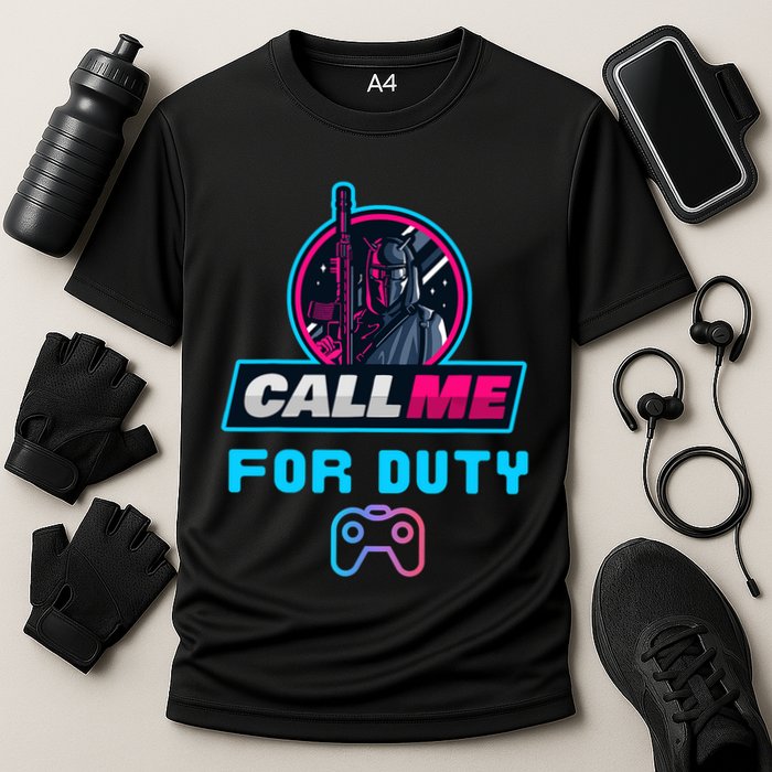 Call Me For Duty, Console Gaming Arcade Winning Mood Performance Shirt