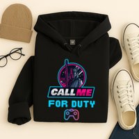 Call Me For Duty, Console Gaming Arcade Winning Mood Hoodie
