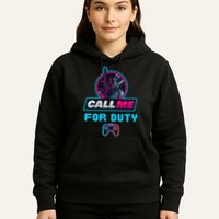 Call Me For Duty, Console Gaming Arcade Winning Mood Hoodie