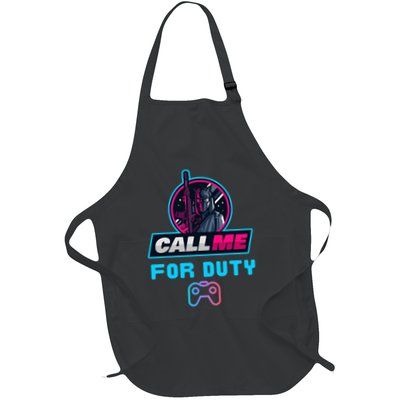 Call Me For Duty, Console Gaming Arcade Winning Mood Apron