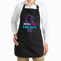 Call Me For Duty, Console Gaming Arcade Winning Mood Apron