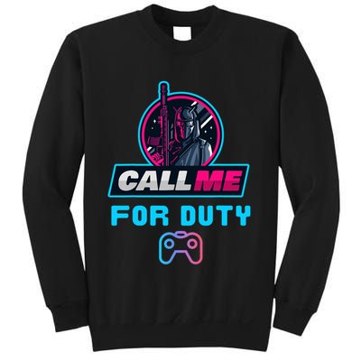 Call Me For Duty, Console Gaming Arcade Winning Mood Sweatshirt