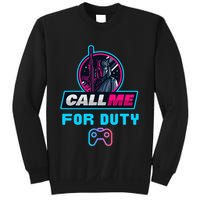 Call Me For Duty, Console Gaming Arcade Winning Mood Sweatshirt