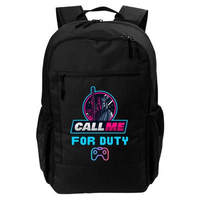 Call Me For Duty, Console Gaming Arcade Winning Mood Backpack