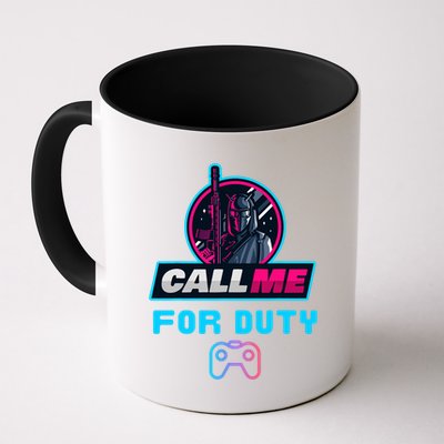 Call Me For Duty, Console Gaming Arcade Winning Mood Mug