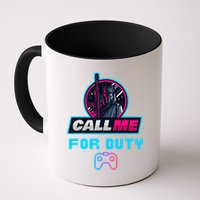 Call Me For Duty, Console Gaming Arcade Winning Mood Mug