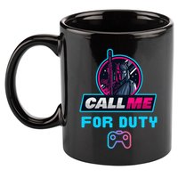 Call Me For Duty, Console Gaming Arcade Winning Mood 11oz C Handle Ceramic Mug