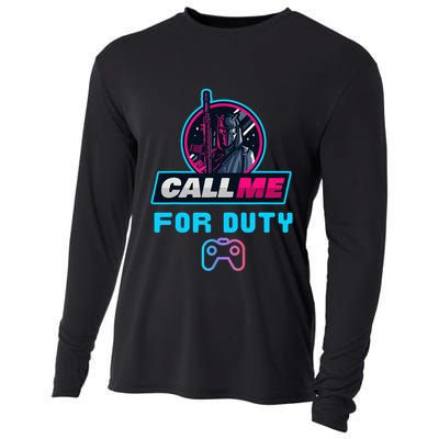 Call Me For Duty, Console Gaming Arcade Winning Mood Cooling Performance Long Sleeve Crew