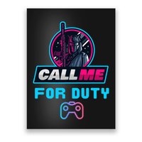 Call Me For Duty, Console Gaming Arcade Winning Mood Poster