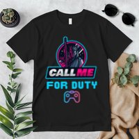 Call Me For Duty, Console Gaming Arcade Winning Mood Premium T-Shirt