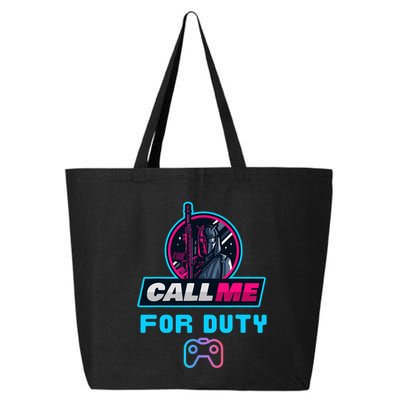 Call Me For Duty, Console Gaming Arcade Winning Mood 25L Jumbo Tote
