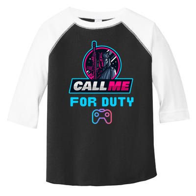 Call Me For Duty, Console Gaming Arcade Winning Mood Toddler Fine Jersey T-Shirt
