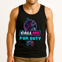 Call Me For Duty, Console Gaming Arcade Winning Mood Tank Top