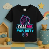 Call Me For Duty, Console Gaming Arcade Winning Mood Toddler T-Shirt
