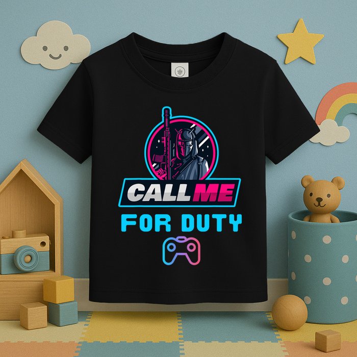 Call Me For Duty, Console Gaming Arcade Winning Mood Toddler T-Shirt