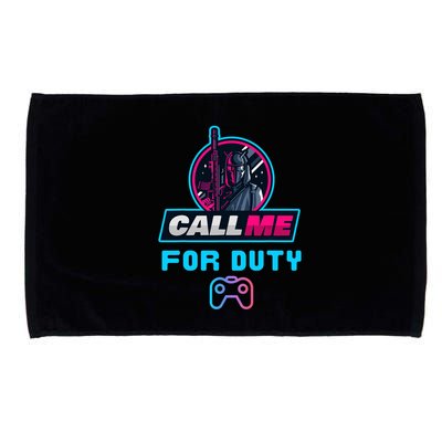Call Me For Duty, Console Gaming Arcade Winning Mood Microfiber Hand Towel