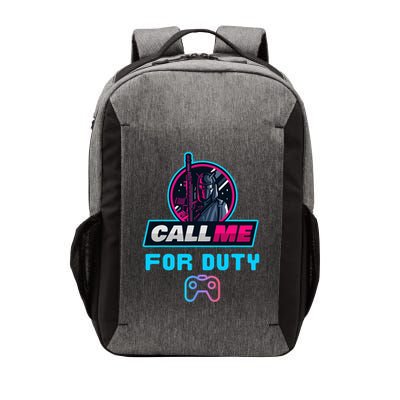 Call Me For Duty, Console Gaming Arcade Winning Mood Vector Backpack