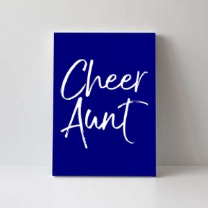 Cute Matching Family Cheerleader Auntie Gift Cheer Aunt Gift Canvas