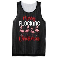 Christmas Merry Flocking Christmas Flamingo Mesh Reversible Basketball Jersey Tank