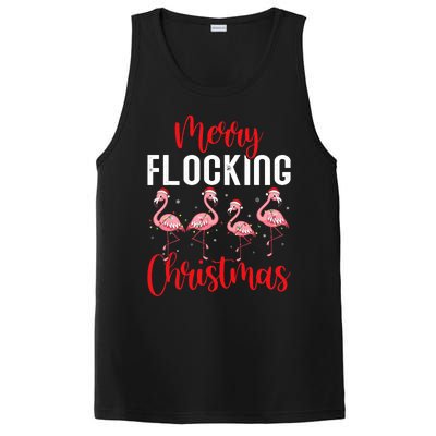 Christmas Merry Flocking Christmas Flamingo PosiCharge Competitor Tank