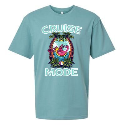 Cruise Mode Family Vacation Funny Ship Cruising Gift Sueded Cloud Jersey T-Shirt