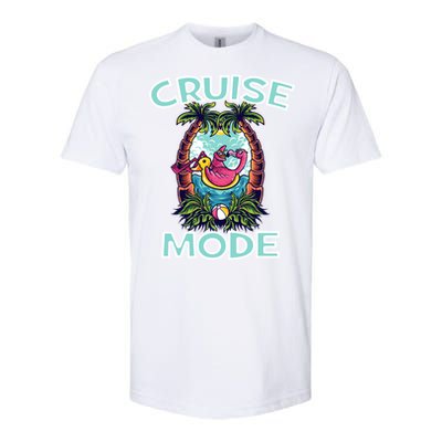 Cruise Mode Family Vacation Funny Ship Cruising Gift Softstyle® CVC T-Shirt