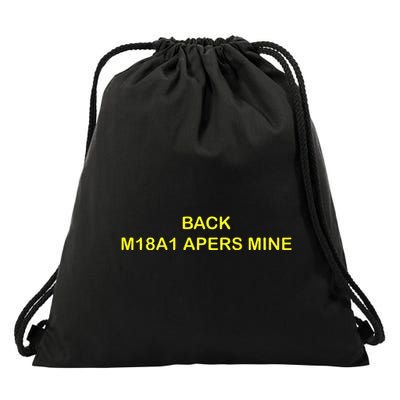 Claymore Mine Front Toward Enemy Military Drawstring Bag