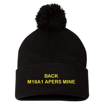 Claymore Mine Front Toward Enemy Military Pom Pom 12in Knit Beanie
