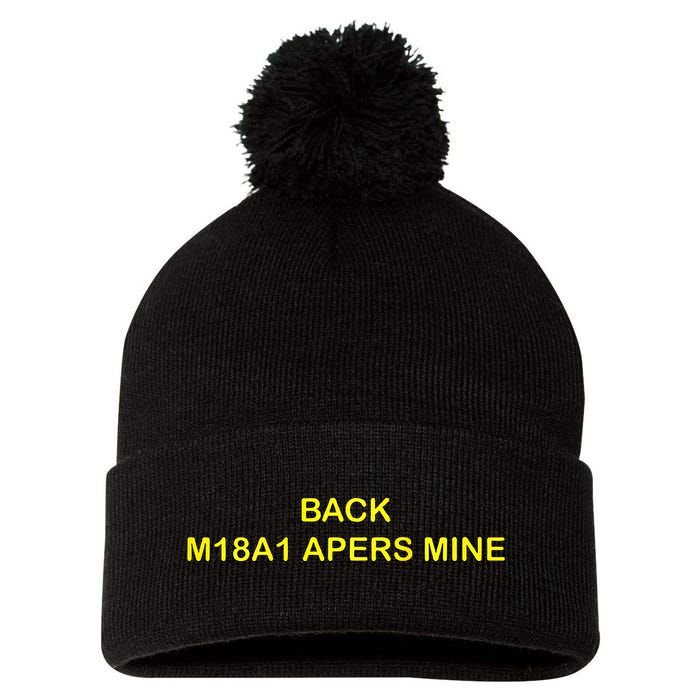 Claymore Mine Front Toward Enemy Military Pom Pom 12in Knit Beanie