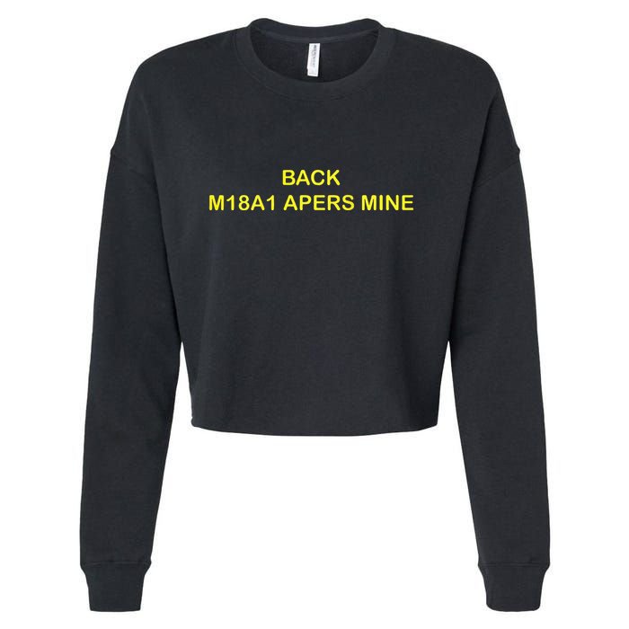 Claymore Mine Front Toward Enemy Military Cropped Pullover Crew