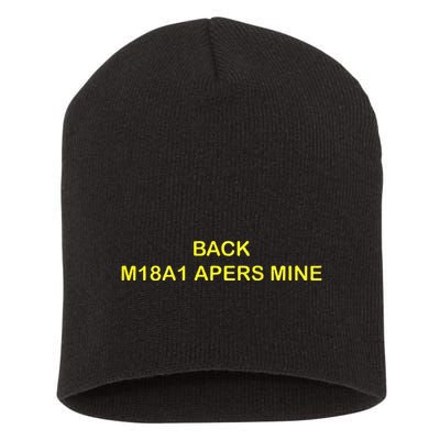 Claymore Mine Front Toward Enemy Military Short Acrylic Beanie