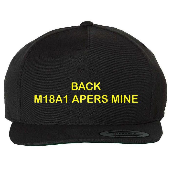 Claymore Mine Front Toward Enemy Military Wool Snapback Cap