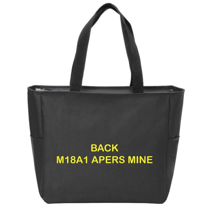 Claymore Mine Front Toward Enemy Military Zip Tote Bag