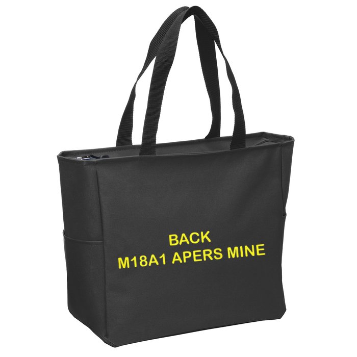 Claymore Mine Front Toward Enemy Military Zip Tote Bag