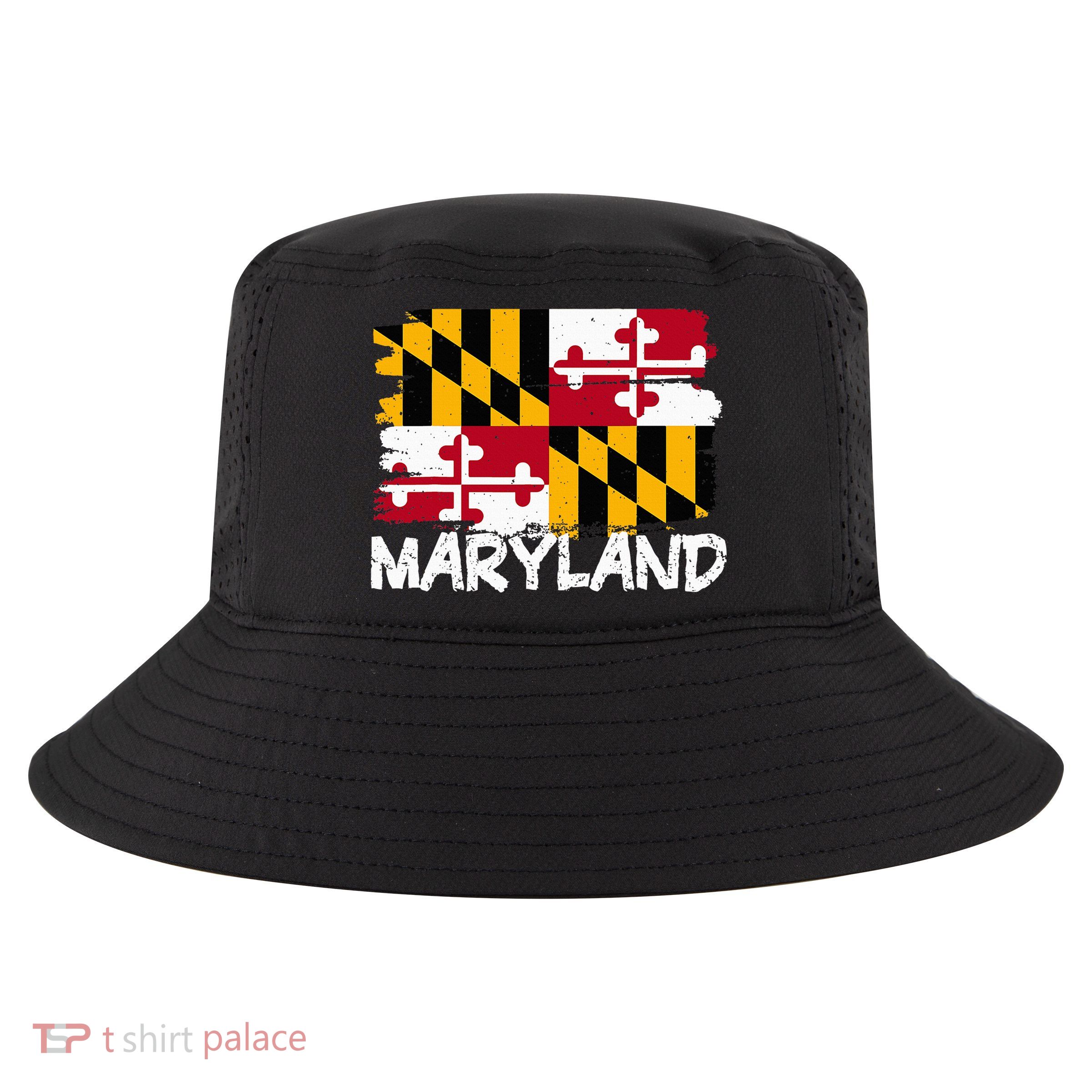 Cool Maryland Flag Cool Comfort Performance Bucket Hat