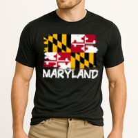 Cool Maryland Flag Cooling Performance Crew T-Shirt