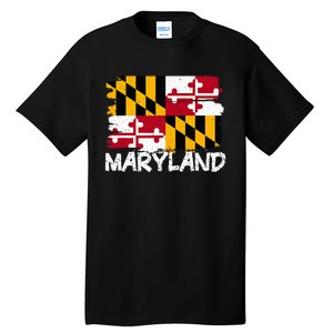 Cool Maryland Flag Tall T-Shirt