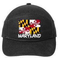 Cool Maryland Flag 7-Panel Snapback Hat