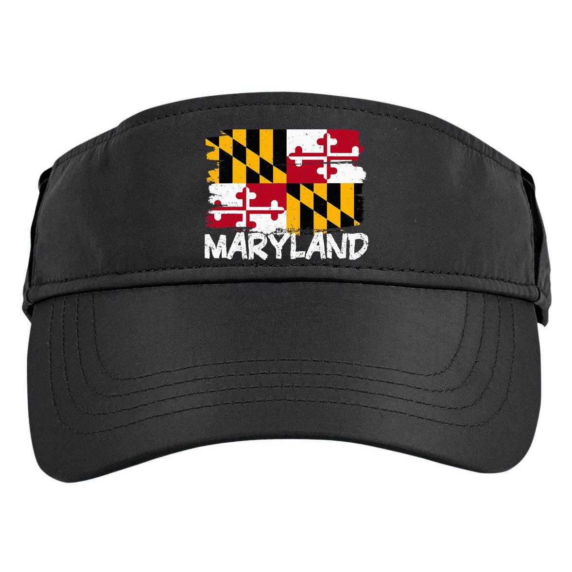 Cool Maryland Flag Adult Drive Performance Visor