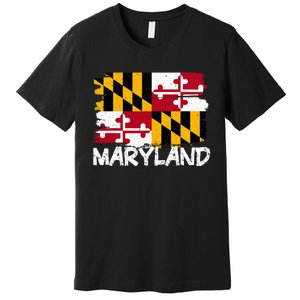 Cool Maryland Flag Premium T-Shirt