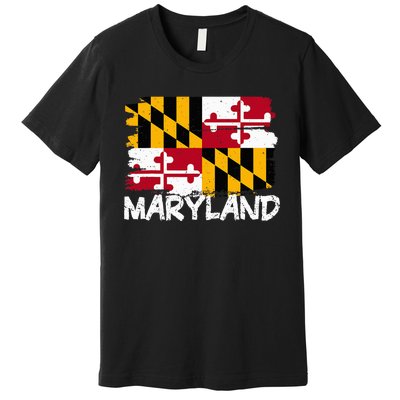 Cool Maryland Flag Premium T-Shirt