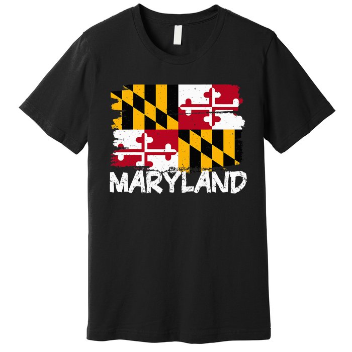 Cool Maryland Flag Premium T-Shirt