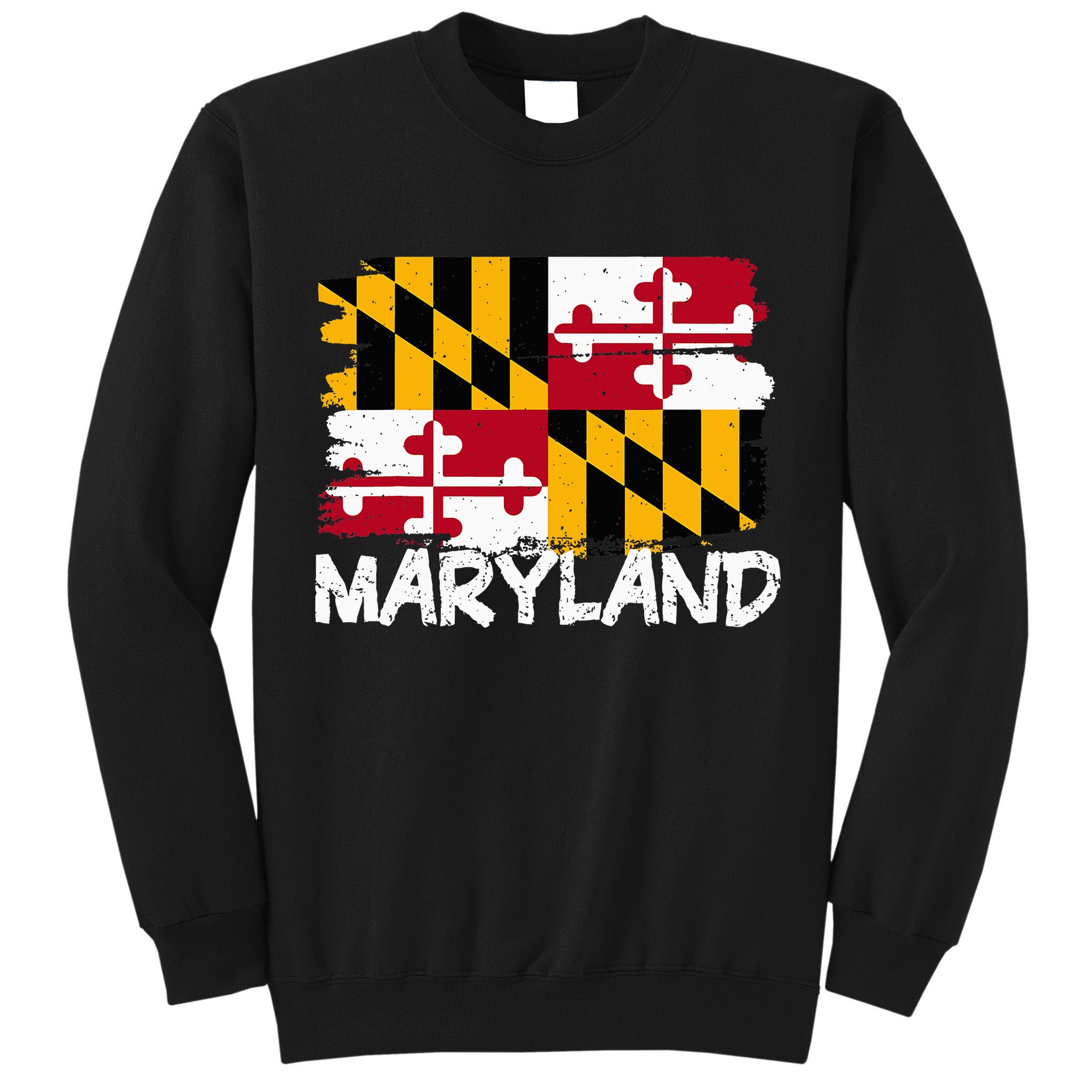 Cool Maryland Flag Tall Sweatshirt