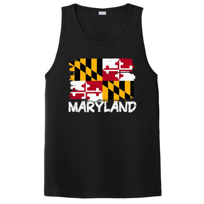 Cool Maryland Flag PosiCharge Competitor Tank