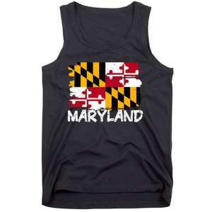 Cool Maryland Flag Tank Top